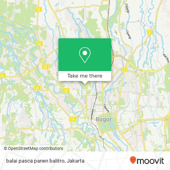 balai pasca panen balitro map