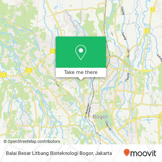 Balai Besar Litbang Bioteknologi Bogor map