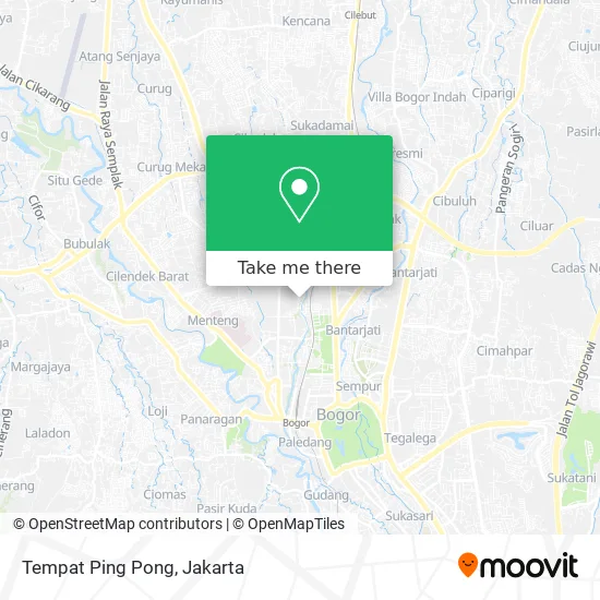 Tempat Ping Pong map