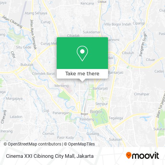 Cinema XXI Cibinong City Mall map