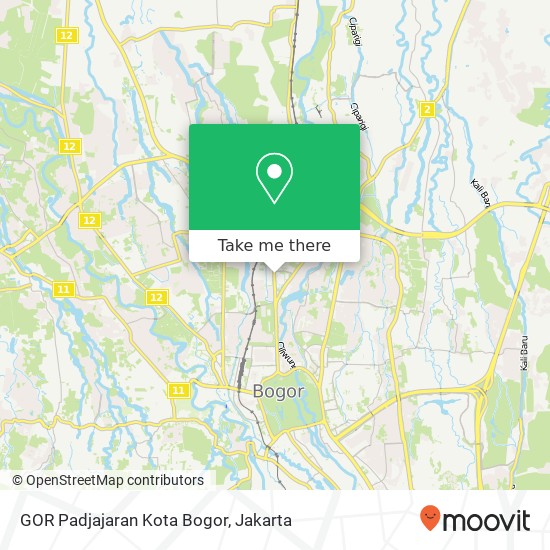 GOR Padjajaran Kota Bogor map