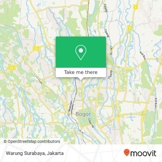 Warung Surabaya map