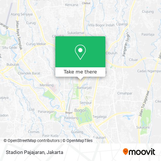 Stadion Pajajaran map