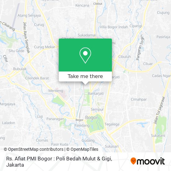 Rs. Afiat PMI Bogor : Poli Bedah Mulut & Gigi map