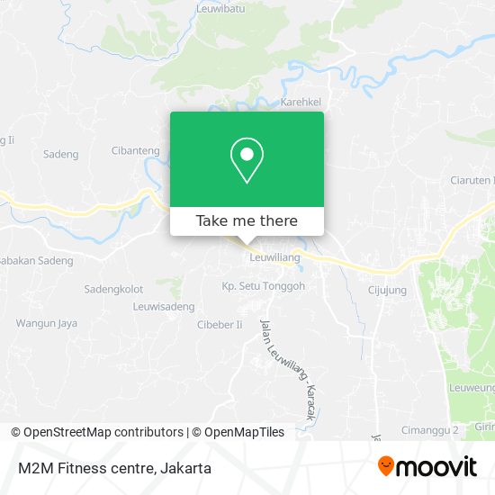 M2M Fitness centre map