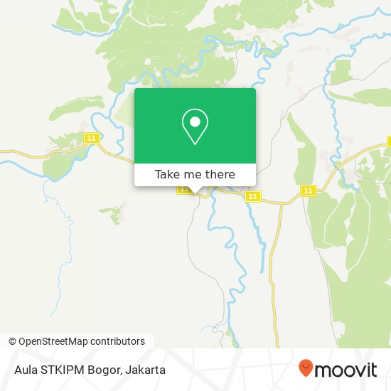 Aula STKIPM Bogor map