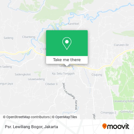 Psr. Lewiliang Bogor map