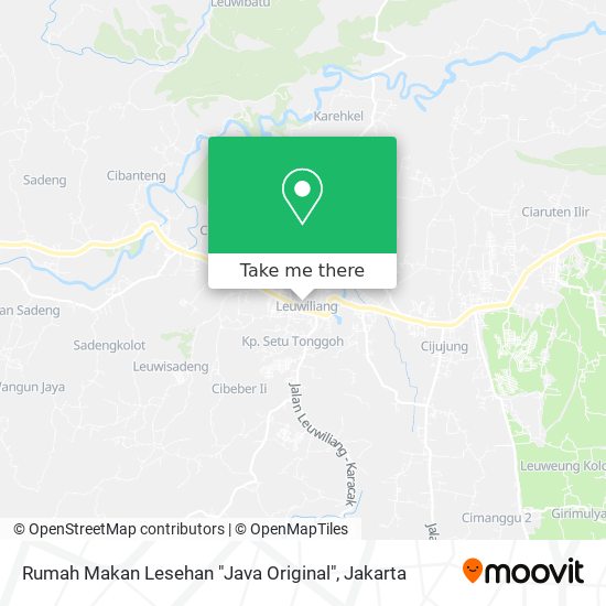 Rumah Makan Lesehan "Java Original" map