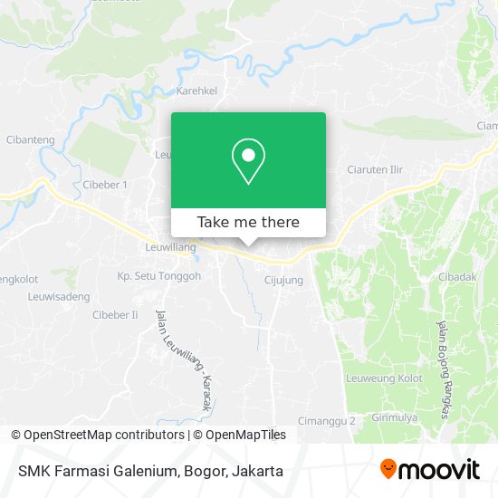SMK Farmasi Galenium, Bogor map