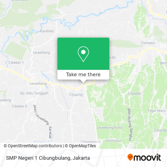 SMP Negeri 1 Cibungbulang map