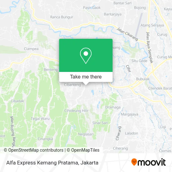 Alfa Express Kemang Pratama map