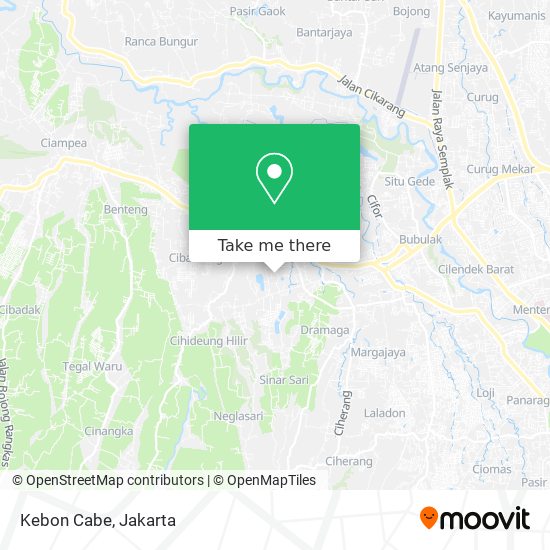 Kebon Cabe map