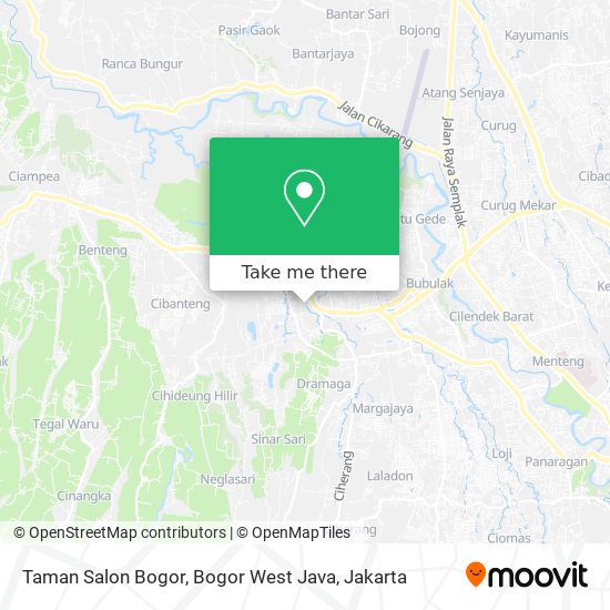 Taman Salon Bogor, Bogor West Java map