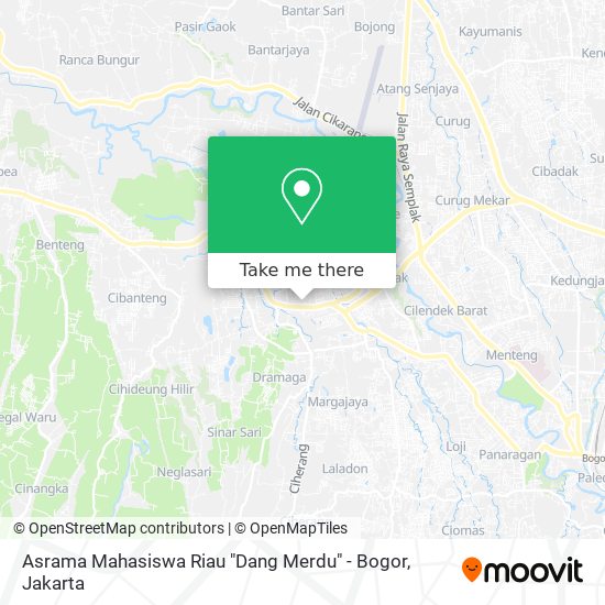 Asrama Mahasiswa Riau "Dang Merdu" - Bogor map