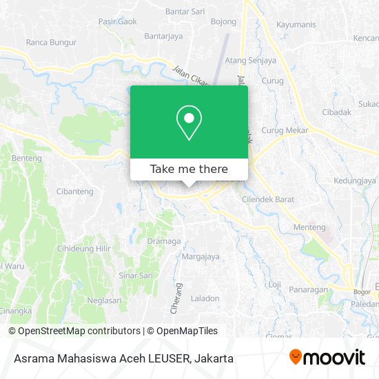 Asrama Mahasiswa Aceh LEUSER map