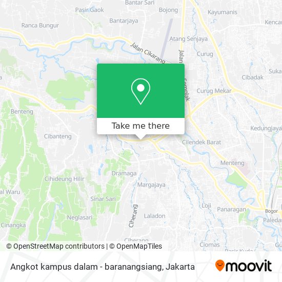 Angkot kampus dalam - baranangsiang map
