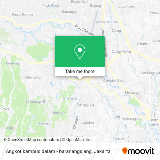 Angkot kampus dalam - baranangsiang map