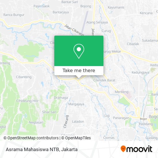 Asrama Mahasiswa NTB map