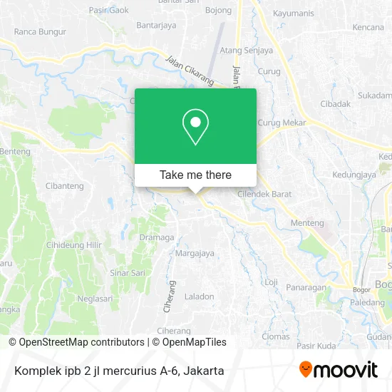 Komplek ipb 2 jl mercurius A-6 map