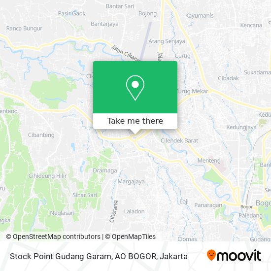 Stock Point Gudang Garam, AO BOGOR map