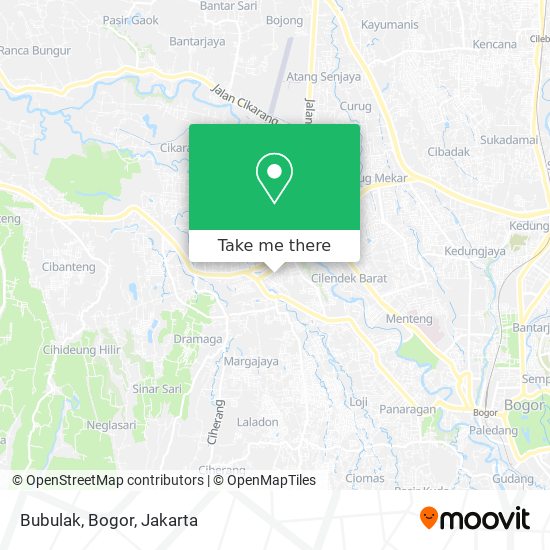 Bubulak, Bogor map