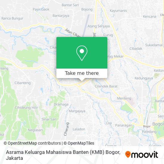 Asrama Keluarga Mahasiswa Banten (KMB) Bogor map