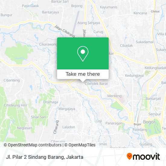 Jl. Pilar 2 Sindang Barang map