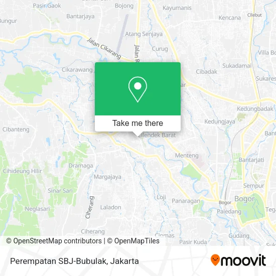 Perempatan SBJ-Bubulak map