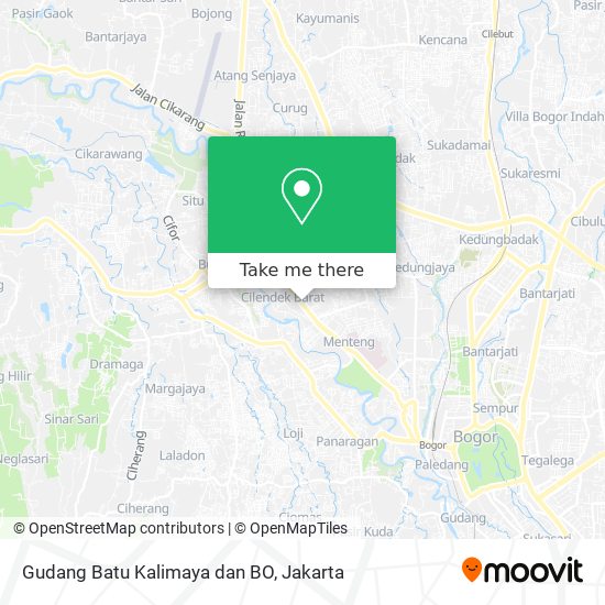Gudang Batu Kalimaya dan BO map