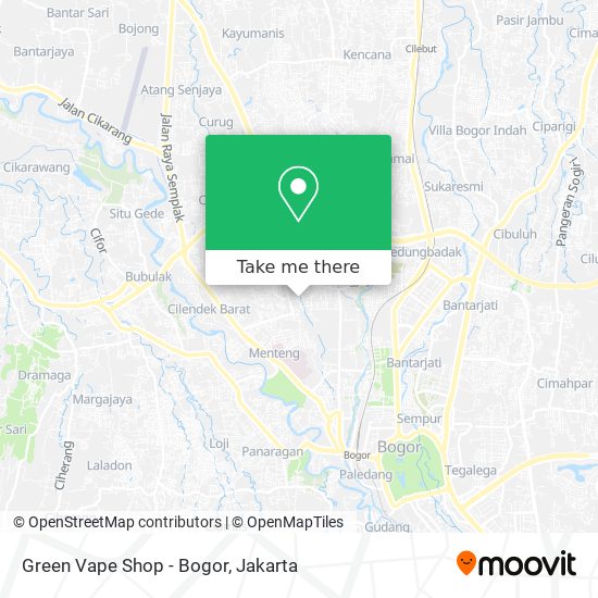 Green Vape Shop - Bogor map