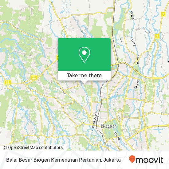 Balai Besar Biogen Kementrian Pertanian map