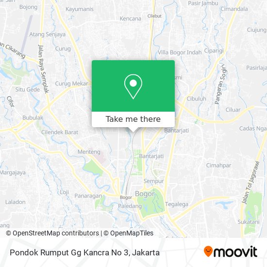 Pondok Rumput Gg Kancra No 3 map