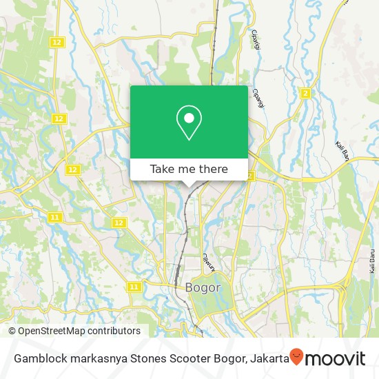 Gamblock markasnya Stones Scooter Bogor map