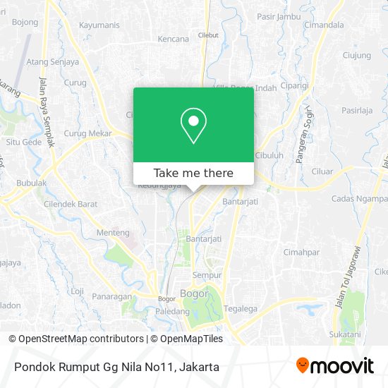 Pondok Rumput Gg Nila No11 map