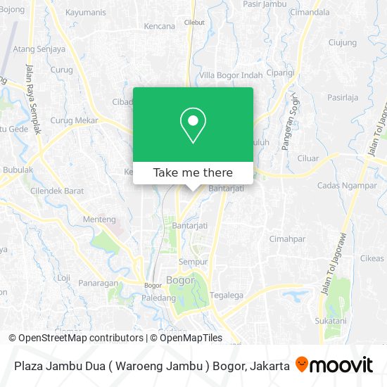 Plaza Jambu Dua ( Waroeng Jambu ) Bogor map