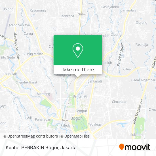 Kantor PERBAKIN Bogor map