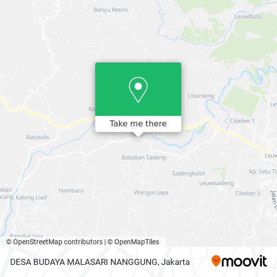 DESA BUDAYA MALASARI NANGGUNG map