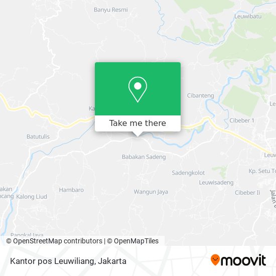 Kantor pos Leuwiliang map