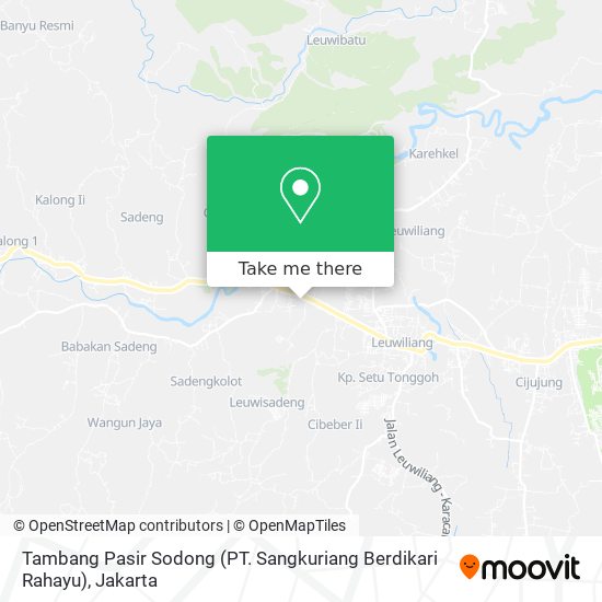 Tambang Pasir Sodong (PT. Sangkuriang Berdikari Rahayu) map