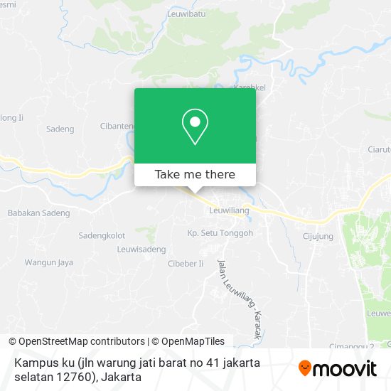 Kampus ku (jln warung jati barat no 41 jakarta selatan 12760) map