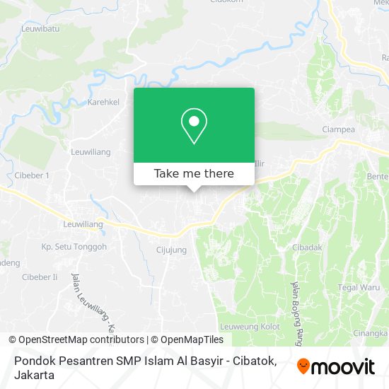 Pondok Pesantren SMP Islam Al Basyir - Cibatok map