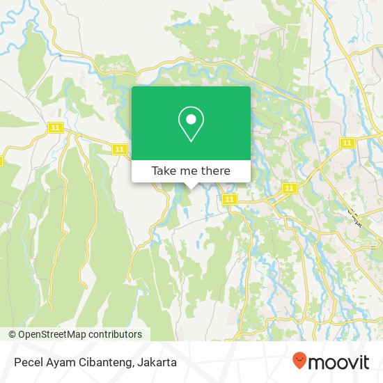 Pecel Ayam Cibanteng map