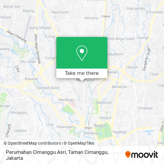 Perumahan Cimanggu Asri, Taman Cimanggu map