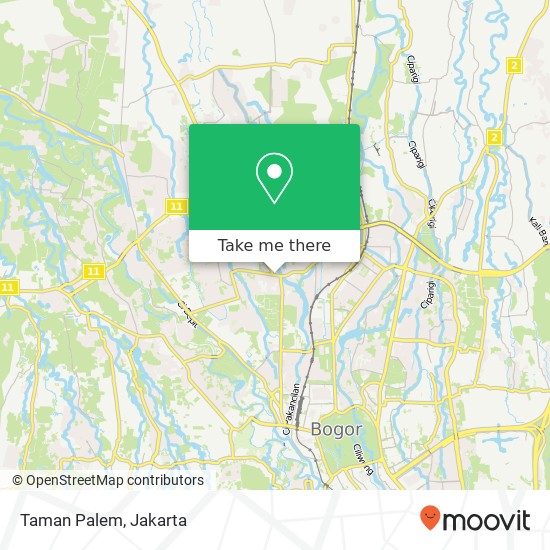 Taman Palem map