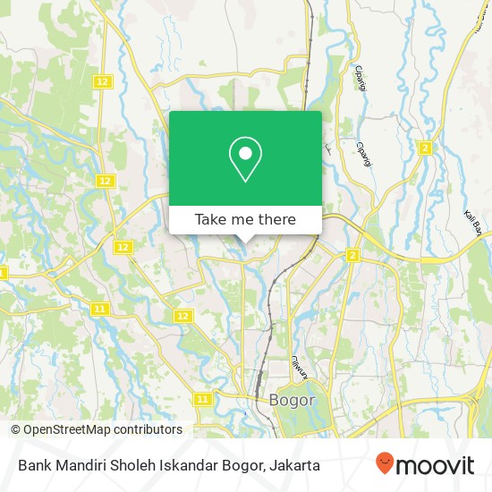 Bank Mandiri Sholeh Iskandar Bogor map
