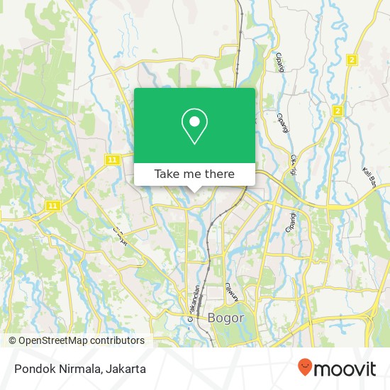 Pondok Nirmala map