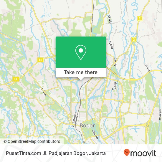 PusatTinta.com Jl. Padjajaran Bogor map