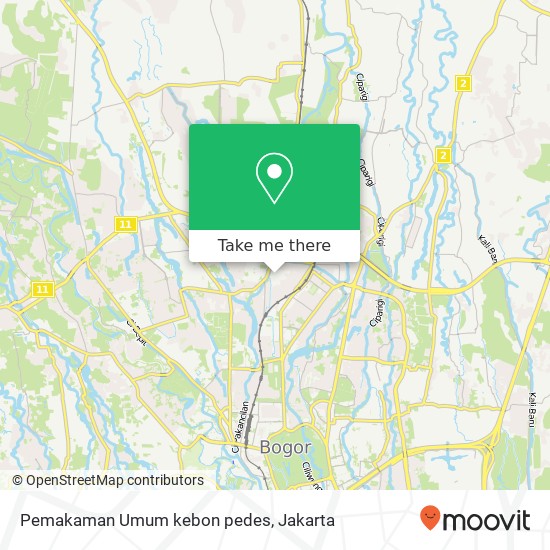 Pemakaman Umum kebon pedes map