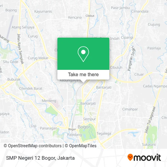 SMP Negeri 12 Bogor map