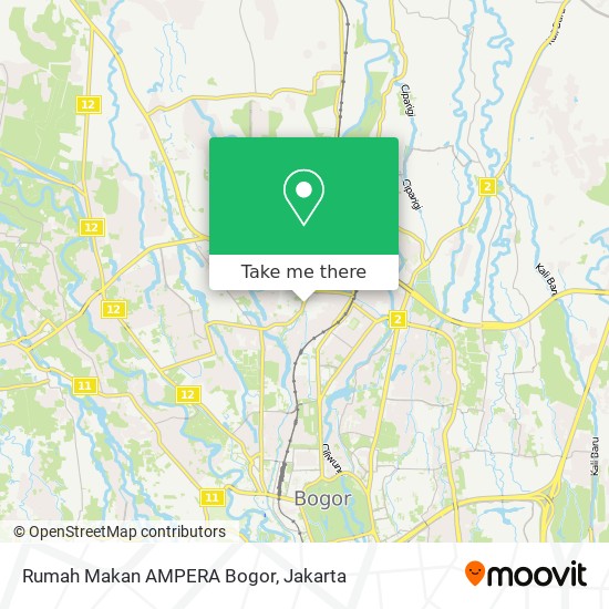 Rumah Makan AMPERA Bogor map